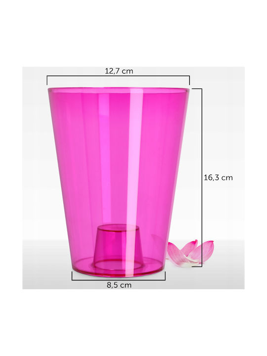 Kadax Ghiveci pentru Orhidee din Plastic 12 cm Roz