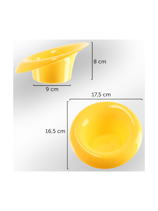 Kadax Ikebana Pot Cover Yellow 9 Cm