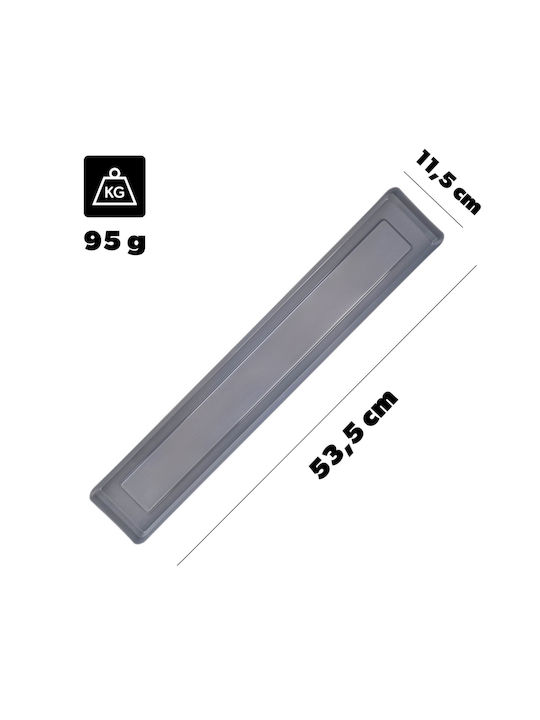 Kadax Balkon Pflanzkasten Blumenkasten 60cm + Untersetzer Anthrazit
