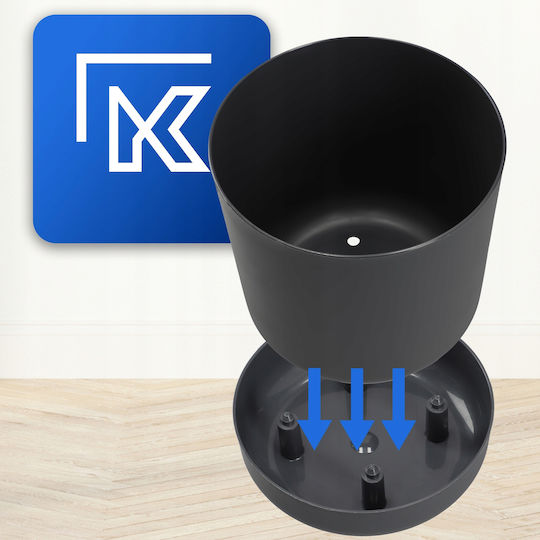 Kadax Pot Saucer 25cm Anthracite