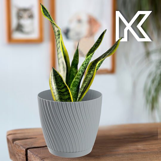 Farfurie pentru ghiveci Kadax 23cm Plastic Gri