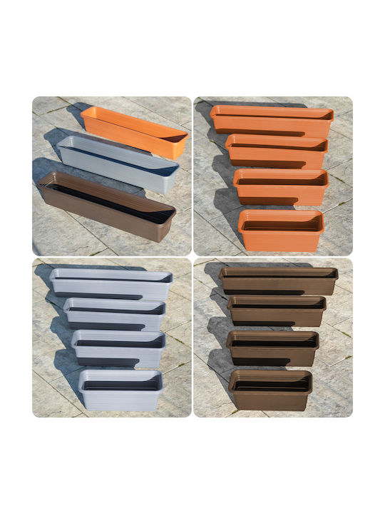 Jardinieră pentru Balcon Kadax 80cm Antracit Cutie pentru Flori