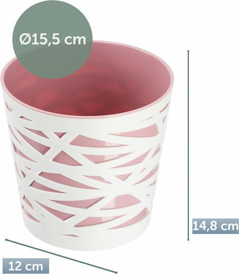 Ghiveci de Flori Kadax, Inserție din Plastic pentru Plante, 15 cm, Roz