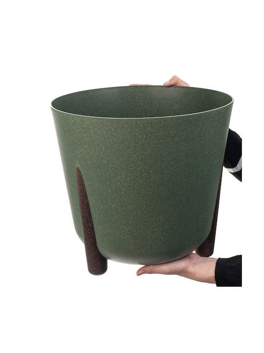 Kadax Flower Pot Eco Planter Legs Cork + Insert 34cm Green Kadax Flower Pot Eco Planter Legs Cork + Insert 34cm Green