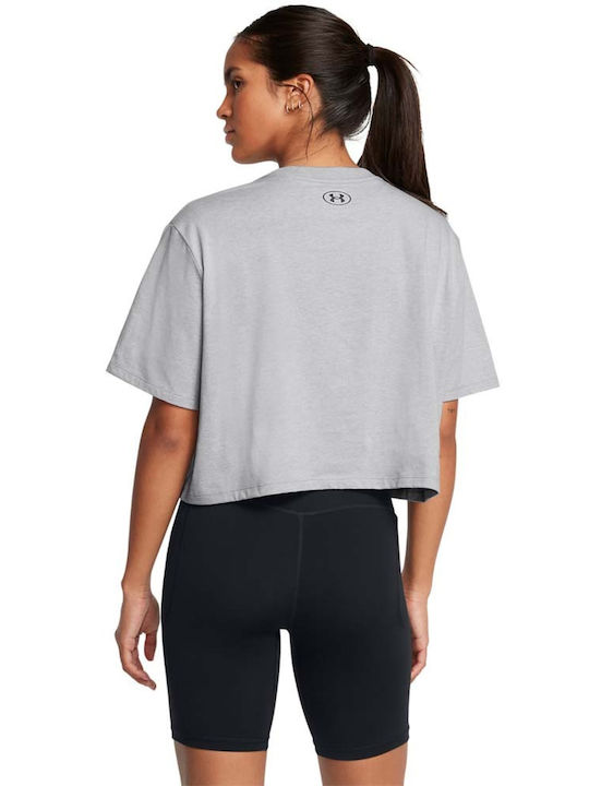 Under Armour Women's Athletic Crop T-shirt Fast Drying grey