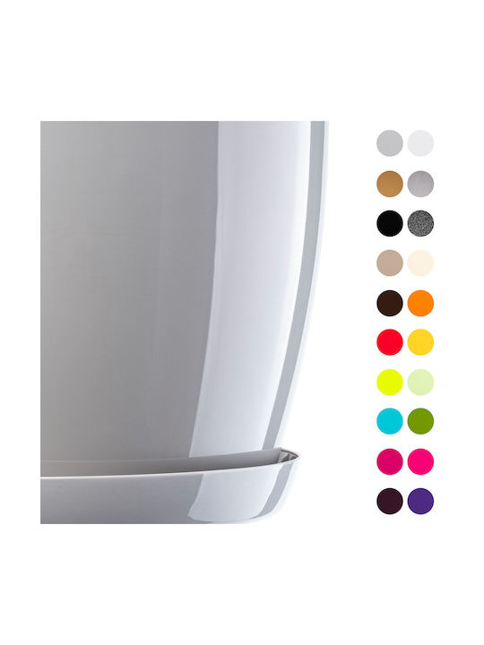 Kadax 3x Pot 23cm Planter Saucer Gray