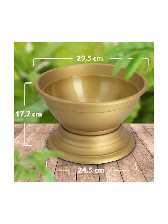 Kadax Cemetery Flower Pot Grave Bowl Plastic Planter 30cm