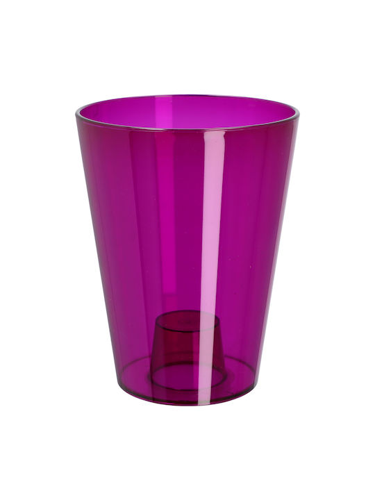 Kadax Orchid Pot Cover Plastic Flower Pot 12 Cm Purple