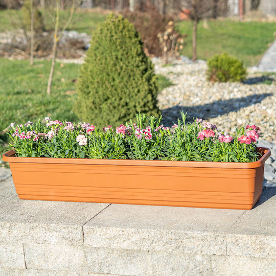 Kadax Balcony Box Planter Pot 50cm Brick Flower Box