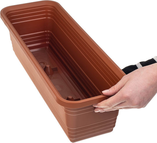 Kadax Balcony Box Planter Pot 50cm Brick Flower Box