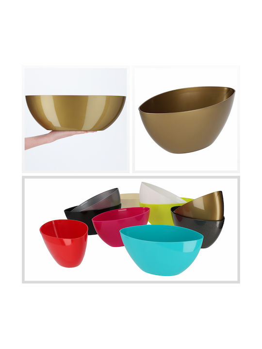 Kadax Flower Pot 38cm Oval Planter Plastic Gold
