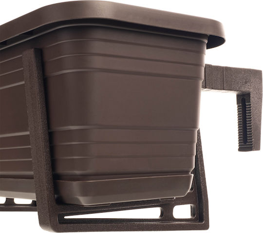 Kadax Balcony Box Planter Pot 40cm Handles Base Balcony Railing