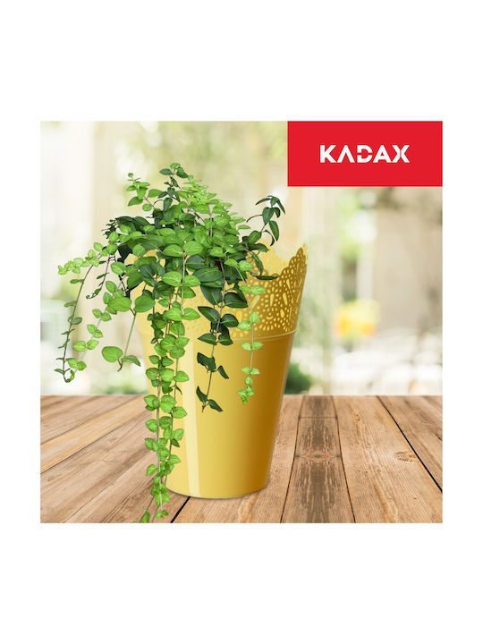 Kadax Flower Pot Cover Yellow 12 Cm