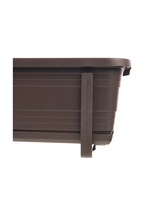 Kadax Balcony Box Planter Pot 50cm Handles Base Balcony Railing