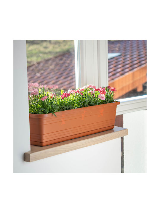 Kadax Balcony Planter Box Flower Pot 40cm + Brick Base