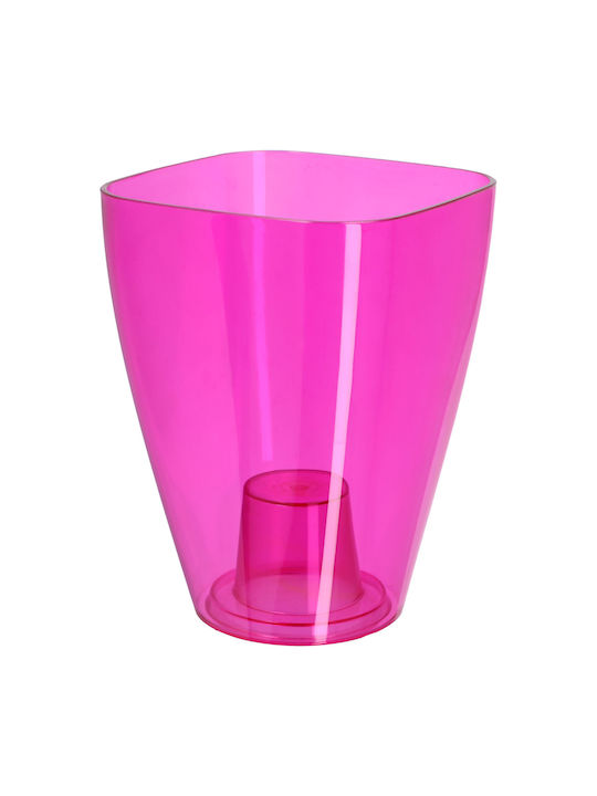 Kadax Orchideen-Übertopf Kunststoff-Blumentopf 12cm Pink