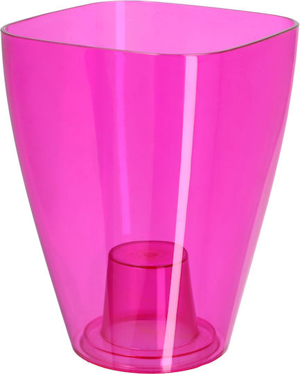 Kadax Orchid Pot Cover Plastic Flower Planter 12cm Pink