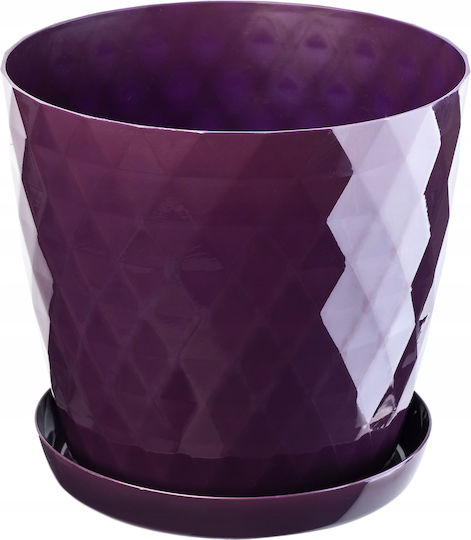 Kadax Plastic Pot Saucer Flower Pot Cover 12cm Purple