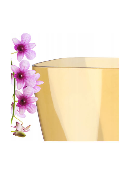 Kadax Orchid Pot Cover Plastic Flower Pot 9cm Honey