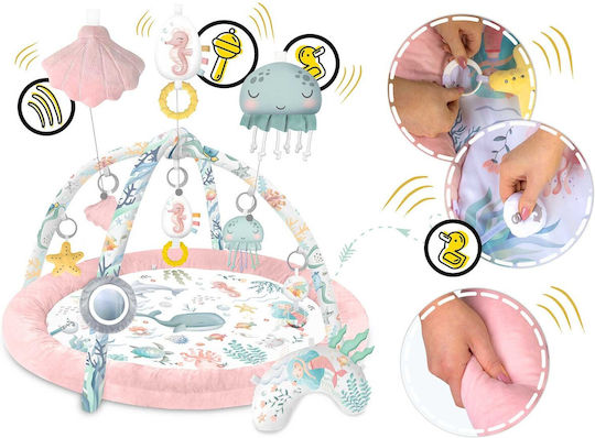 Nukido Ocean Interactive Educational Baby Playmat Pink