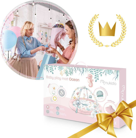 Nukido Ocean Interactive Educational Baby Playmat Pink