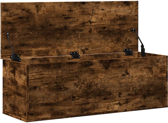 vidaXL Wooden Decorative Trunk Brown 102x35x35cm