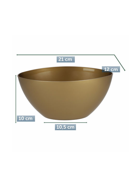 Kadax Glossy Gold Flower Pot 21cm Pot Flowers