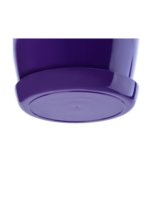 Farfurie pentru ghiveci Kadax, capac din plastic, 16 cm, flori mov