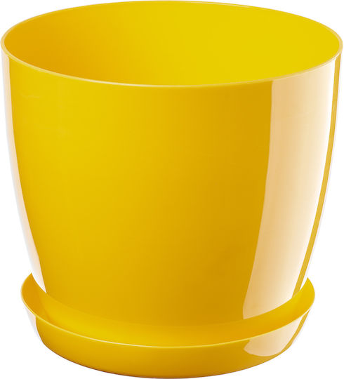Kadax Flower Pot Cover Yellow 16cm