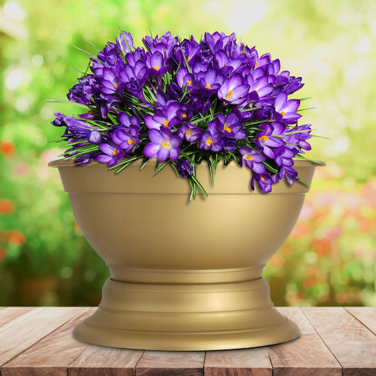 Kadax Friedhofsblumentopf Grabvase Kunststoff Pflanzgefäß 22cm