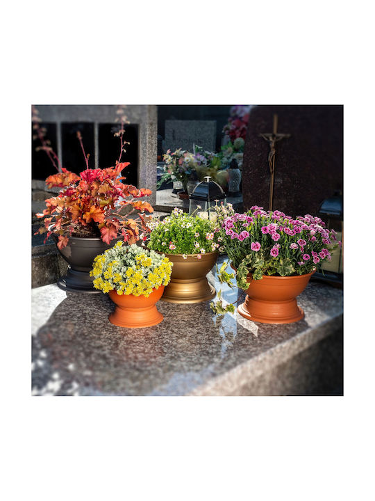 Kadax Cemetery Flower Pot Grave Bowl Plastic Planter 22cm