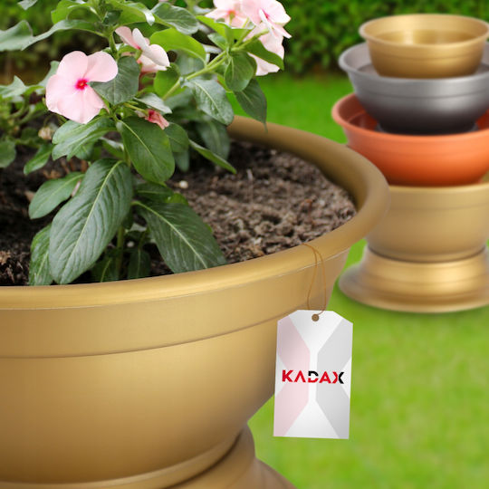 Kadax Friedhofsblumentopf Grabvase Kunststoff Pflanzgefäß 22cm
