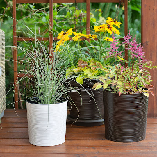 Kadax Flower Pot Eco White 30cm
