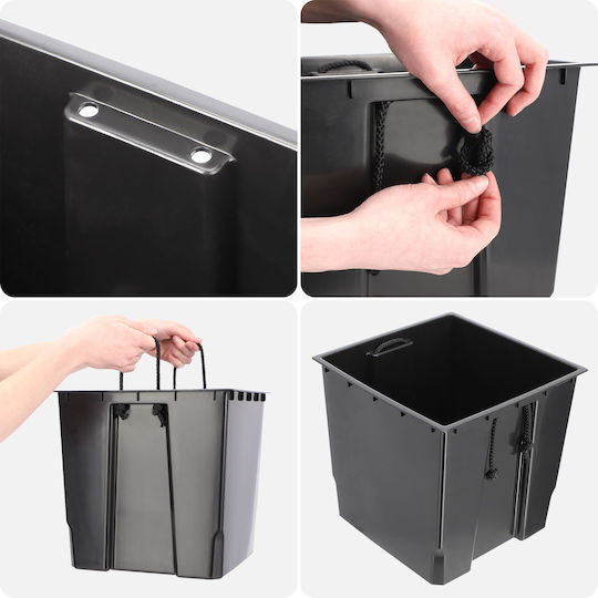 Kadax Flower Pot Cover Insert Graphite 25cm