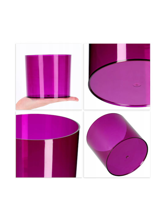 Kadax Round Purple Flower Pot Cover 14cm