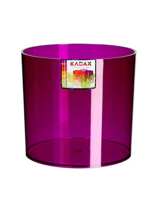 Kadax Round Purple Flower Pot Cover 14cm