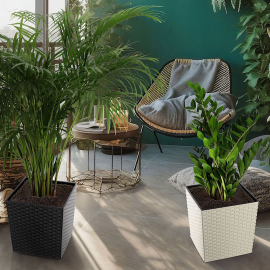 Kadax Flower Pot Cover Insert Graphite 25cm