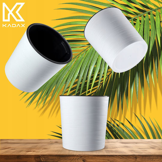 Kadax Flower Pot Eco White 30cm