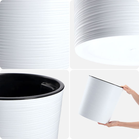 Kadax Flower Pot Eco White 30cm