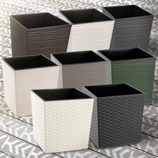 Kadax Flower Pot Cover Insert Graphite 25cm