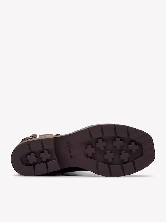 Leder Stiefeletten Damen Braun