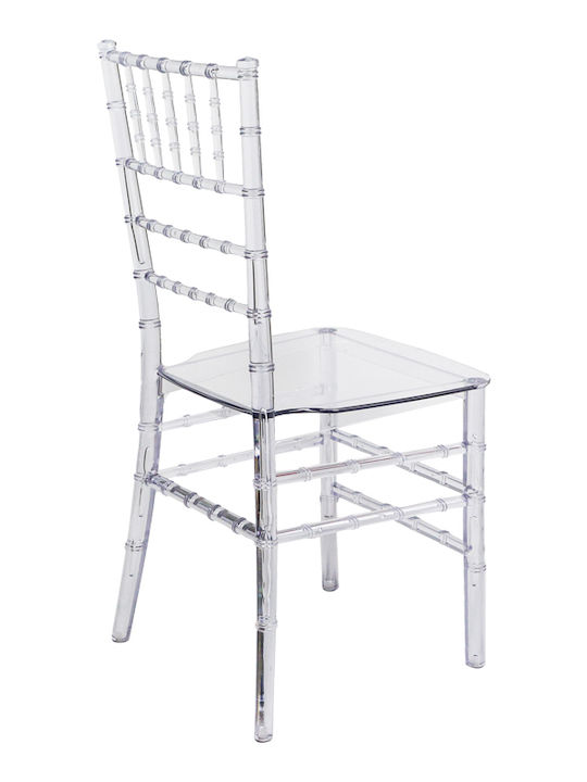 Scaun de catering Polipropilenă Tiffany Transparent 38.5x46x88cm