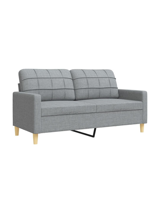Living Room Furniture Set 3-Seater & 2-Seater & Armchair Gray