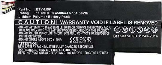 CoreParts Kompatible Batterie für MSI GF63, GF63 8RC, MSI GS63VR 7RG mit 4500mAh