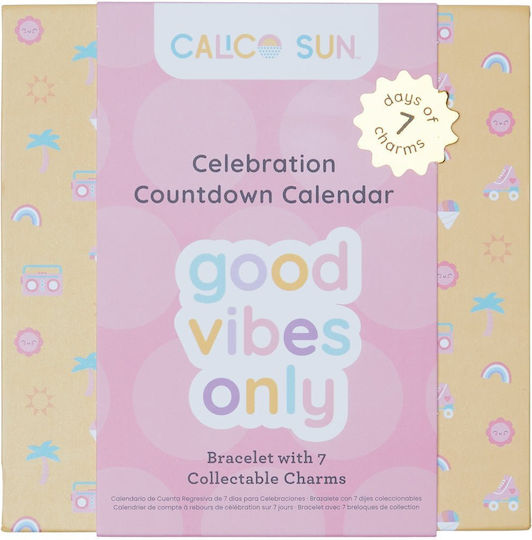 Gift Set Bracelet Charms Calendar Celebrating Events Good Vibes Only