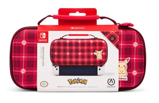 PowerA Schalter / Switch Lite / Schalter OLED Pikachu Plaid Red