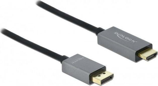 DeLock Cable DisplayPort male - HDMI male 3m Μαύρο (85930)