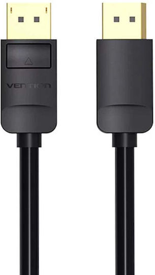 Vention Cable DisplayPort male - DisplayPort male 3m Μαύρο (HACBI)