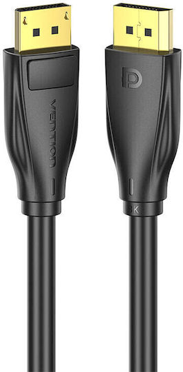 Vention Cable DisplayPort male - DisplayPort male 1m Μαύρο (HCCBF)