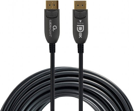 Cablexpert Cable DisplayPort male - DisplayPort male 20m Μαύρο (CC-DP8K-AOC-20M)